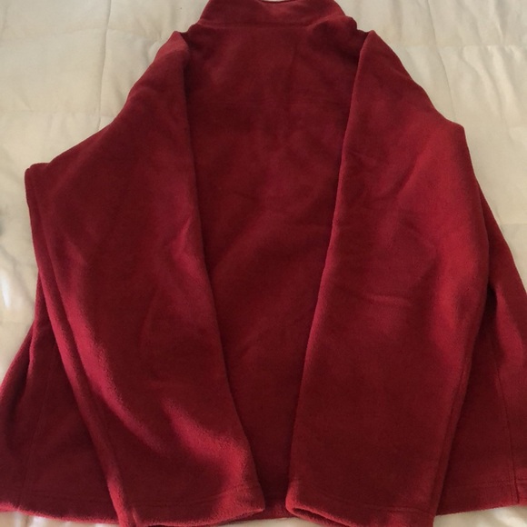 NEW THE NORTH FACE HALF ZIP FLEECE PULL OVER TOP MAROON MENS EXTRA LARGE XL TNF - Picture 4 of 6